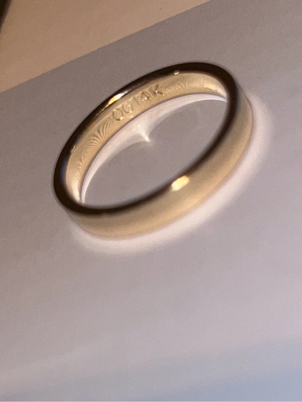 14kt pipe fit band
